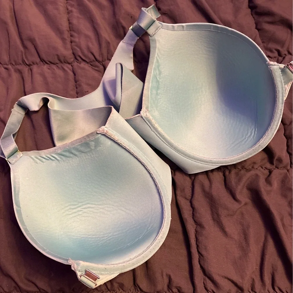 Soma Vanishing Back Front Close Full Coverage Bra Turquoise 40DD